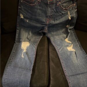 True Religion Men's Distressed Denim Jeans